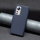 For Xiaomi 12 Lite Litchi Texture Pure Color Leather Phone Case(Blue)