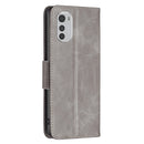 For Motorola Moto E32 4G / Moto E32s Lambskin Texture Pure Color Leather Phone Case(Grey)