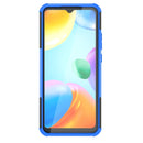 For Xiaomi Redmi 10C 4G Global Tire Texture TPU + PC Phone Case with Holder(Blue)