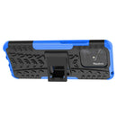 For Xiaomi Redmi 10C 4G Global Tire Texture TPU + PC Phone Case with Holder(Blue)