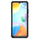 For Xiaomi Redmi 10C 4G Global Tire Texture TPU + PC Phone Case with Holder(Black)