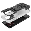 For Xiaomi Redmi 10C 4G Global Tire Texture TPU + PC Phone Case with Holder(White)