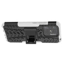 For Xiaomi Redmi 10C 4G Global Tire Texture TPU + PC Phone Case with Holder(White)
