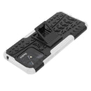 For Xiaomi Redmi 10C 4G Global Tire Texture TPU + PC Phone Case with Holder(White)