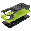 For Xiaomi Redmi 10C 4G Global Tire Texture TPU + PC Phone Case with Holder(Green)