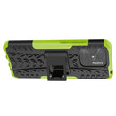 For Xiaomi Redmi 10C 4G Global Tire Texture TPU + PC Phone Case with Holder(Green)