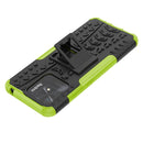 For Xiaomi Redmi 10C 4G Global Tire Texture TPU + PC Phone Case with Holder(Green)