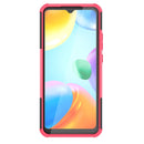 For Xiaomi Redmi 10C 4G Global Tire Texture TPU + PC Phone Case with Holder(Pink)