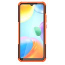 For Xiaomi Redmi 10C 4G Global Tire Texture TPU + PC Phone Case with Holder(Orange)