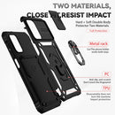 For Samsung Galaxy A13 4G Sliding Camshield Holder Phone Case(Black)