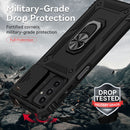 For Samsung Galaxy A13 4G Sliding Camshield Holder Phone Case(Black)