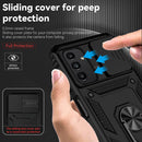 For Samsung Galaxy A13 4G Sliding Camshield Holder Phone Case(Black)