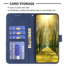 For Motorola Moto E32 4G Magnetic Buckle Rhombus Texture Leather Phone Case(Blue)