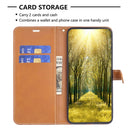 For Xiaomi 12 Lite Color Block Denim Texture Leather Phone Case(Brown)