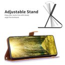 For Xiaomi 12 Lite Color Block Denim Texture Leather Phone Case(Purple)