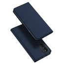 For Motorola Moto G52/G82 5G DUX DUCIS Skin Pro Series PU + TPU Leather Phone Case(Blue)