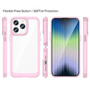 For iPhone 14 Pro Colorful Series Acrylic + TPU Phone Case (Pink)