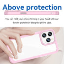For iPhone 14 Pro Colorful Series Acrylic + TPU Phone Case (Pink)