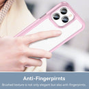 For iPhone 14 Pro Colorful Series Acrylic + TPU Phone Case (Pink)