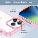 For iPhone 14 Pro Colorful Series Acrylic + TPU Phone Case (Pink)