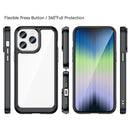 For iPhone 14 Pro Max Colorful Series Acrylic + TPU Phone Case (Black)