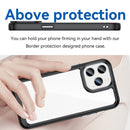 For iPhone 14 Pro Max Colorful Series Acrylic + TPU Phone Case (Black)