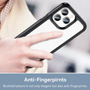 For iPhone 14 Pro Max Colorful Series Acrylic + TPU Phone Case (Black)