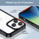 For iPhone 14 Pro Max Colorful Series Acrylic + TPU Phone Case (Black)