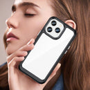 For iPhone 14 Pro Max Colorful Series Acrylic + TPU Phone Case (Black)