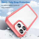 For iPhone 14 Pro Max Colorful Series Acrylic + TPU Phone Case (Red)