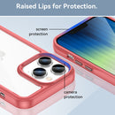 For iPhone 14 Pro Max Colorful Series Acrylic + TPU Phone Case (Red)