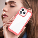 For iPhone 14 Pro Max Colorful Series Acrylic + TPU Phone Case (Red)