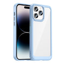 For iPhone 14 Pro Max Colorful Series Acrylic + TPU Phone Case (Blue)