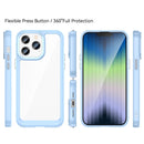 For iPhone 14 Pro Max Colorful Series Acrylic + TPU Phone Case (Blue)