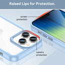 For iPhone 14 Pro Max Colorful Series Acrylic + TPU Phone Case (Blue)