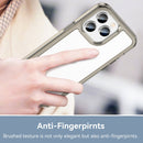 For iPhone 14 Pro Max Colorful Series Acrylic + TPU Phone Case (Transparent Black)