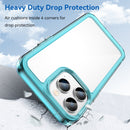 For iPhone 14 Pro Max Colorful Series Acrylic + TPU Phone Case (Transparent Blue)
