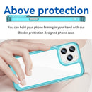 For iPhone 14 Pro Max Colorful Series Acrylic + TPU Phone Case (Transparent Blue)