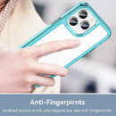 For iPhone 14 Pro Max Colorful Series Acrylic + TPU Phone Case (Transparent Blue)
