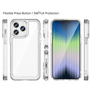For iPhone 14 Pro Max Colorful Series Acrylic + TPU Phone Case (Transparent)