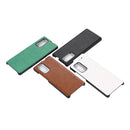 For LG Wing 5G FaletteTexture PU+TPU+PC Shockproof Phone Case(Brown)