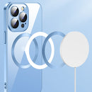 For iPhone 13 Pro MagSafe Magnetic Phone Case with Lens Film (Transparent)