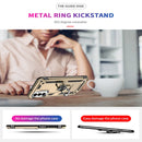 For Samsung Galaxy M23 Shockproof TPU + PC Holder Phone Case(Gold)