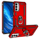 For Samsung Galaxy M23 Shockproof TPU + PC Holder Phone Case(Red)
