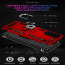 For Samsung Galaxy M23 Shockproof TPU + PC Holder Phone Case(Red)