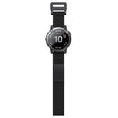 22mm Hook And Loop Fastener Nylon Watch Band(Black)