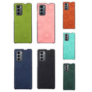 For LG Wing 5G Sunflower Pattern PU+TPU+PC Shockproof Phone Case(Green)
