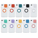 Sliding Camshield Ring Holder TPU Phone Case For iPhone SE 2022 / 2020 / 8 / 7(Dark Green)