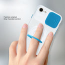 Sliding Camshield Ring Holder TPU Phone Case For iPhone SE 2022 / 2020 / 8 / 7(Red)