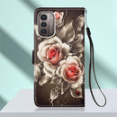 For Nokia G21 / G11 Colored Drawing Plain Weave Leather Phone Case(Rose)